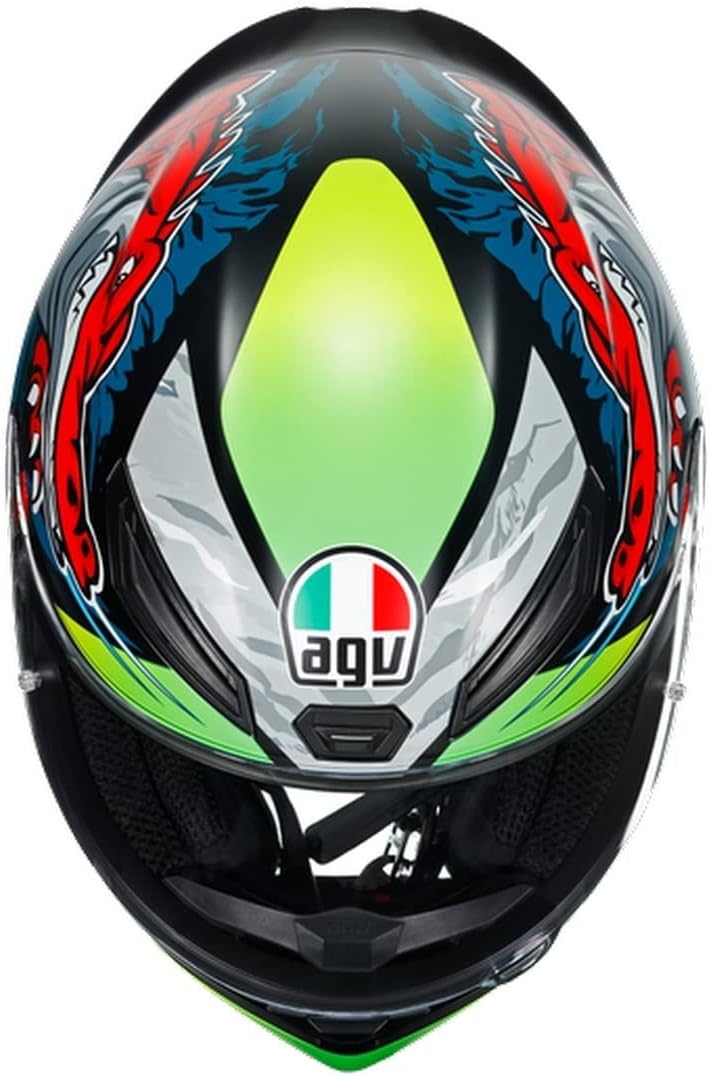 AGV Helm K1 MULTI MS DUNDEE MATT LIME/ROT