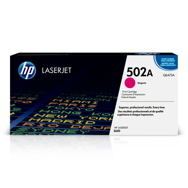 HP 502A (Q6473A) Rot Original Toner für HP Color Laserjet 3600 Magenta, Magenta