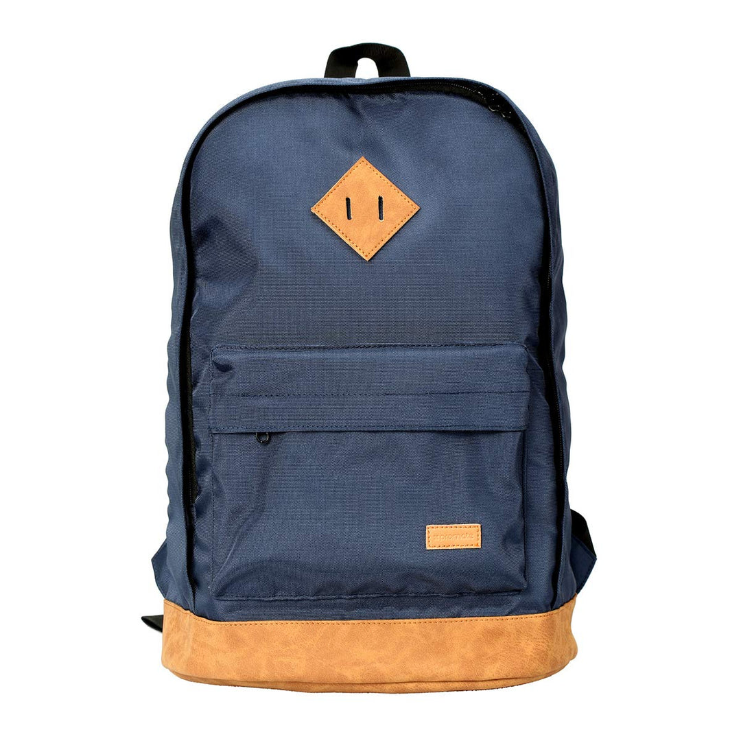 Promate DRAKE-2.BLUE, Laptop-Rucksack im Retro-Stil mit mehreren Aufbewahrungsmöglichkeiten und Wass
