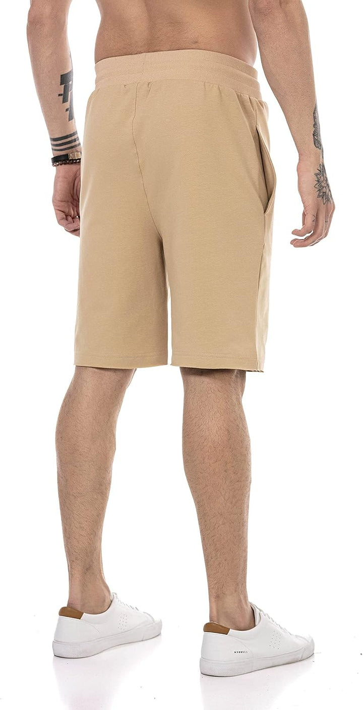 Redbridge Shorts für Herren Kurze Hose Sweat-Pants Sporthose Freizeithose XL Braun, XL Braun