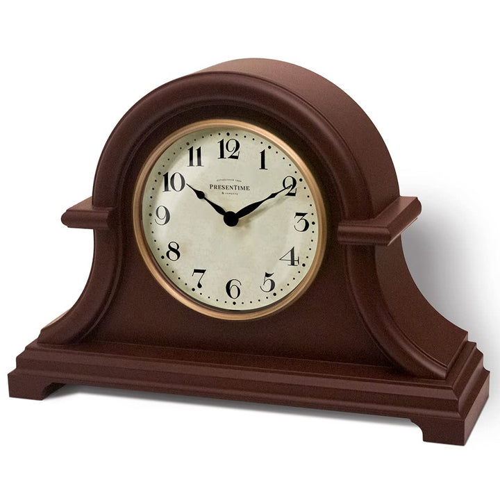 Presentime &amp; Co. Kaminuhr, Vintage-Landhaus-Serie, Napoleon-Schreibtisch- und Regaluhr, 33 x 25,4 cm