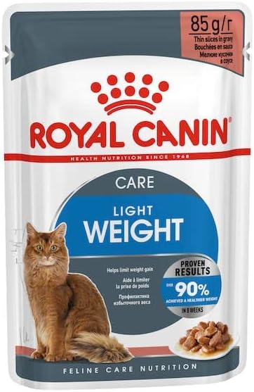 Royal Canin Light Weight Care Gravy | Doppelpack | 2 x 12 x 85 g | Nassfutter für Katzen | Zur Unter