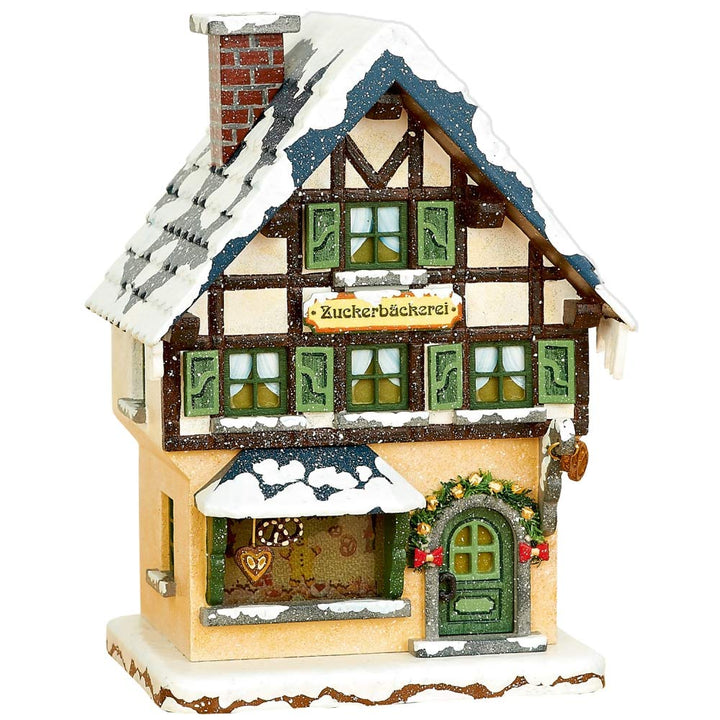 Hubrig-Volkskunst Winterkinder Zuckerbäckerei 15 cm elektr. beleuchtet