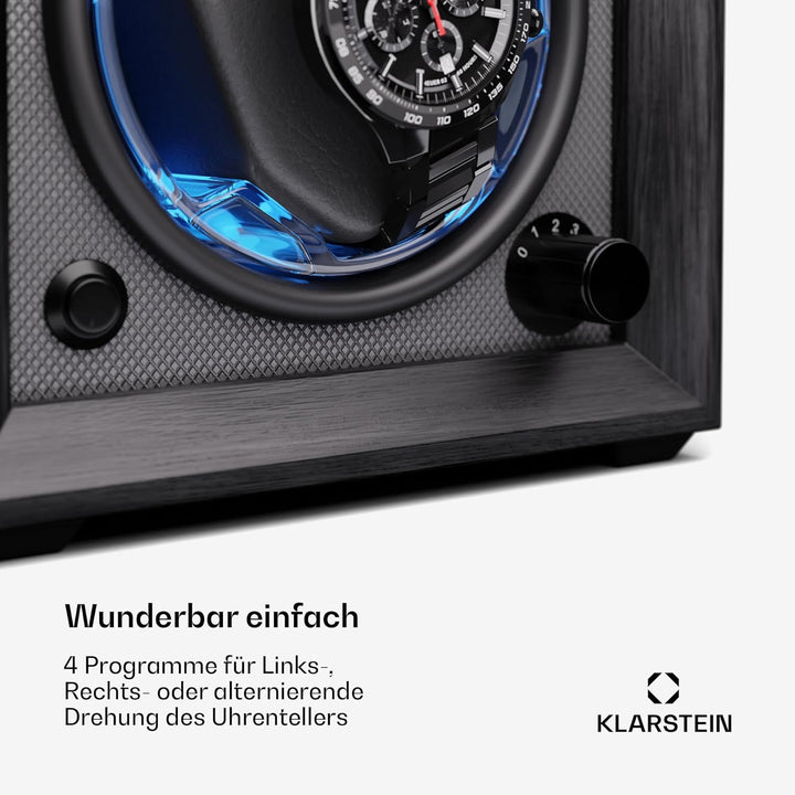 Klarstein Uhrenbeweger für Automatikuhren, Automatik-Uhrenbeweger für 1 Uhr, Automatikuhr Uhrenbeweg