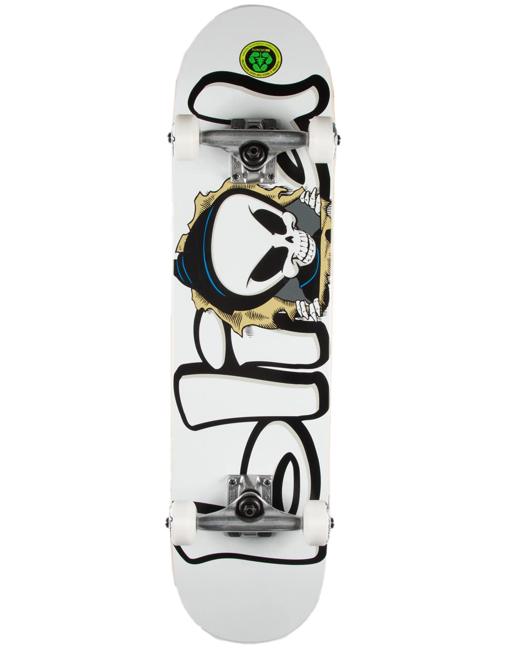 Bust Out Soft WHL Complete Skateboard 7.625, Weiss