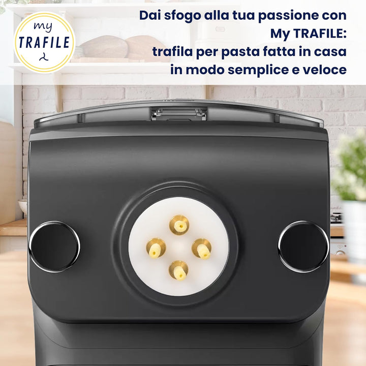 My Trafile - Matrize Linie Pro N°71 Bucatino Siciliano aus POM mit professionellen Einsätzen kompati