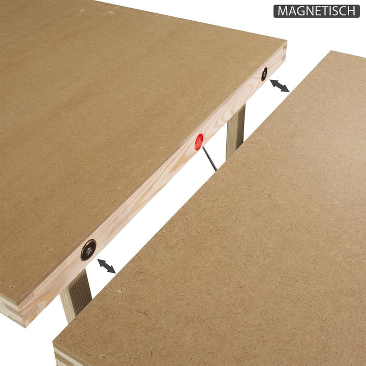 3er Set Faltbarer Campingtisch Holz 100x56 Kleiner Klapptisch Camping Garten Tisch Klappbar Multifun