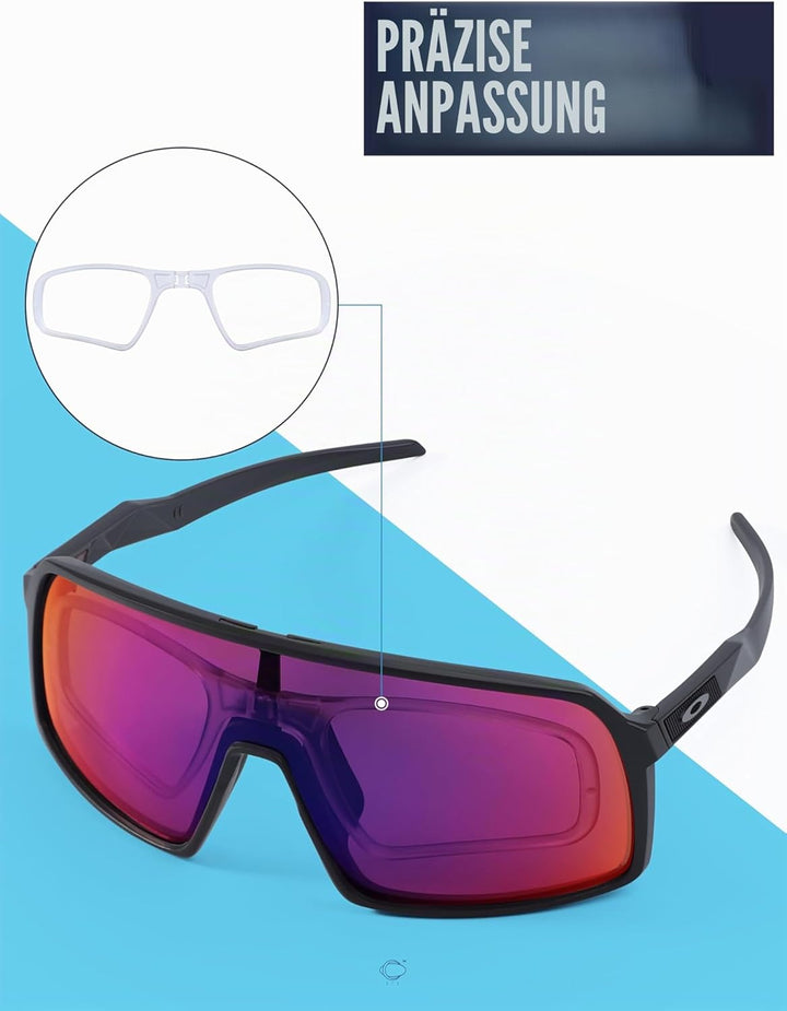 Saucer Einsatz Clip-On | Rx Optischer Einsatz für Oakley Sutro OO9406 | Sutro Lite OO9463 Sonnenbril
