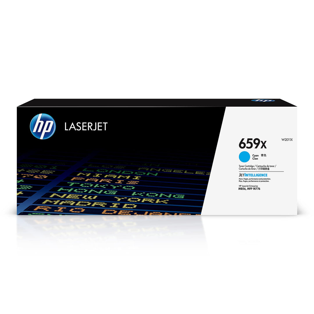 HP 659X High Yield Cyan Original LaserJet Toner Cartridge Normal One size Cyan, Normal One size Cyan