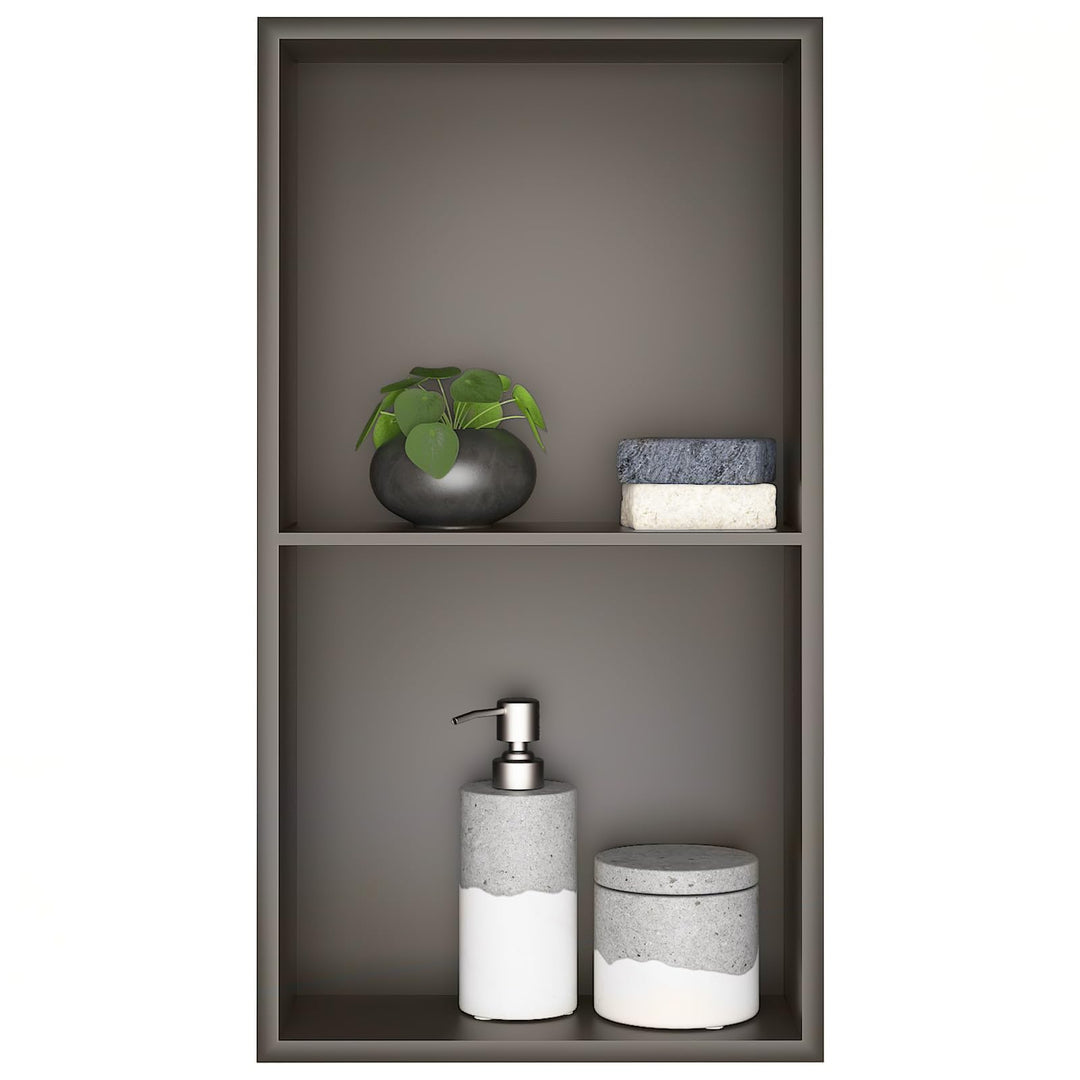 Wandnische Dusche,Wandnische Dusche Edelstahl,Wandnische Lagerung mit einem Regal,Duschnische 30 * 6