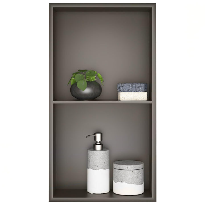 Wandnische Dusche,Wandnische Dusche Edelstahl,Wandnische Lagerung mit einem Regal,Duschnische 30 * 6