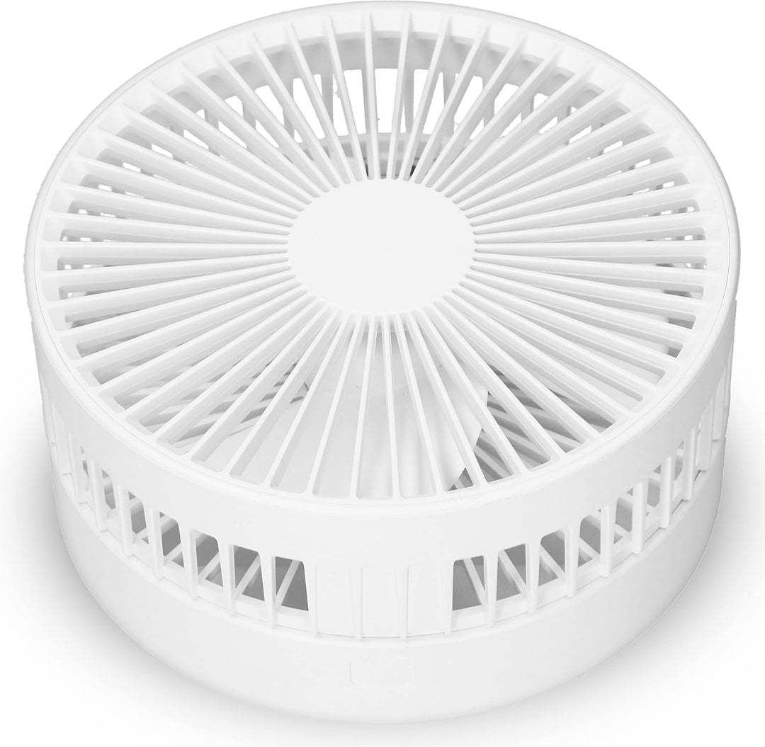 Trebs 99380 Tischventilator - Tragbar und batteriebetrieben - Teleskopständer - 10000 mAh Akku - 4 G