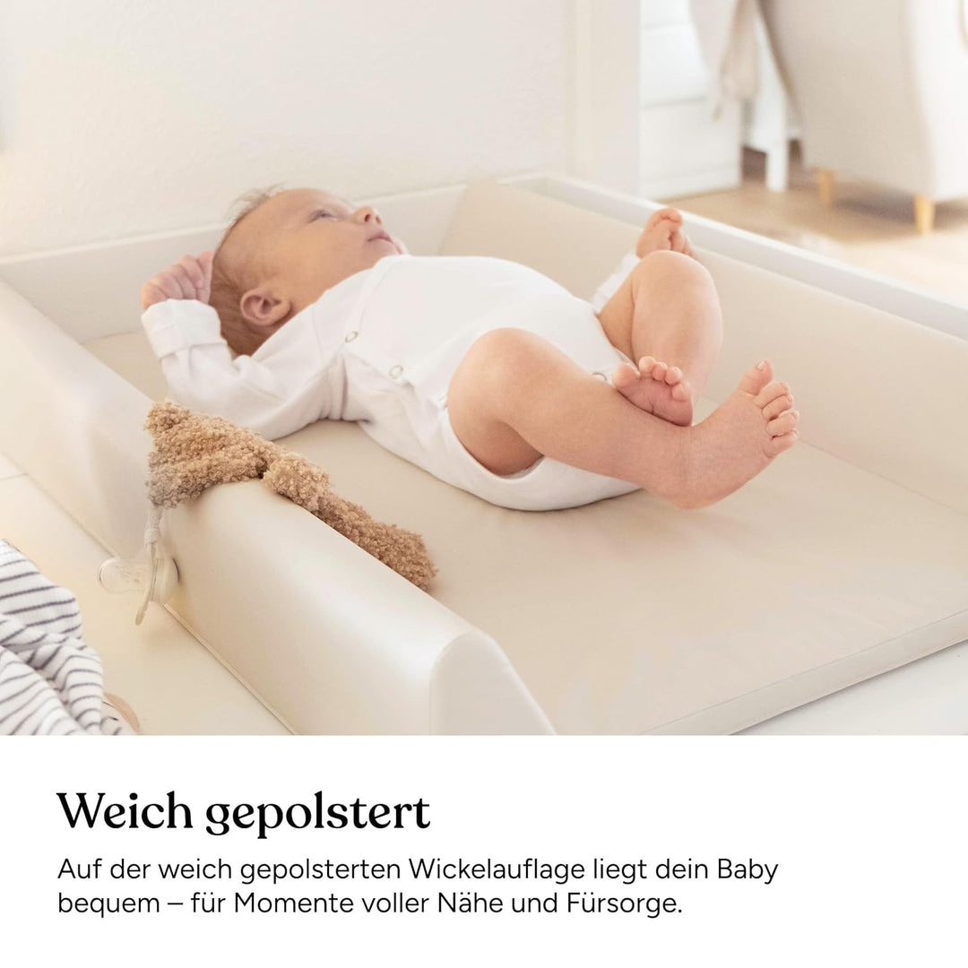 Ehrenkind® Abwaschbare Wickelauflage mit Keil - Hygienisch, Sicher und Vielseitig in Hellblau | Wick
