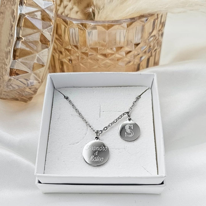 Personalisierte Gravur Kette als Geschenk für Frauen | zur Geburt | zur Hochzeit | für die Freundin
