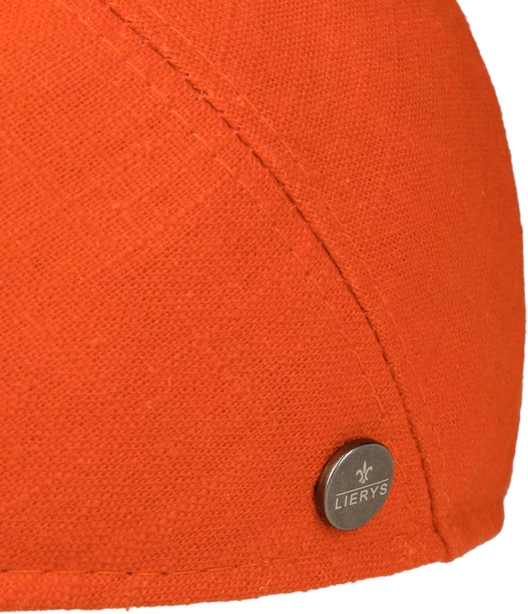 LIERYS Flatcap Meliert Dunkelblau Elegantes Design Stylisches Accessoire S Orange, S Orange