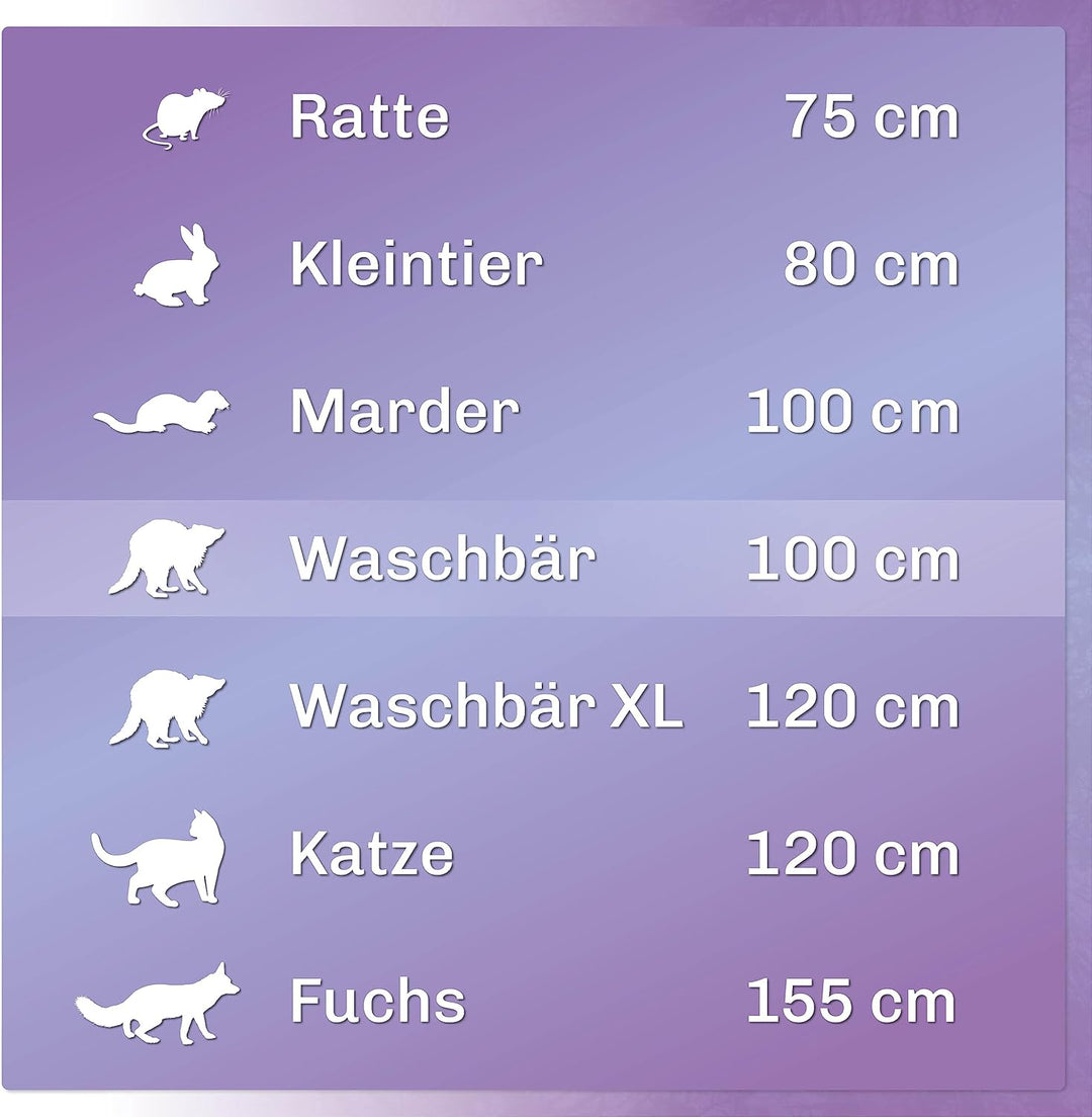 Martenbrown® Waschbärfalle Gross 100cm I Dient auch als Marderfalle oder Katzenfalle I Marder Kasten