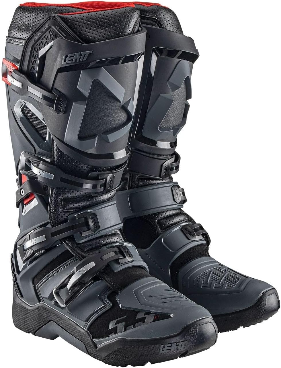Leatt Moto 5.5 Flexlock Enduro Motocross Stiefel 48 EU Schwarz, 48 EU Schwarz