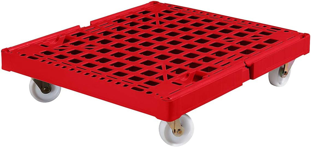 E.S.B. Transportroller XL - Tragfähigkeit 500 kg, LxBxH 810 x 720 x 195 mm, feuerrot