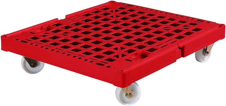 E.S.B. Transportroller XL - Tragfähigkeit 500 kg, LxBxH 810 x 720 x 195 mm, feuerrot