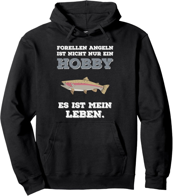 Forellen Angeln Spruch Lustig Fisch Angelrute Köder Angler Pullover Hoodie