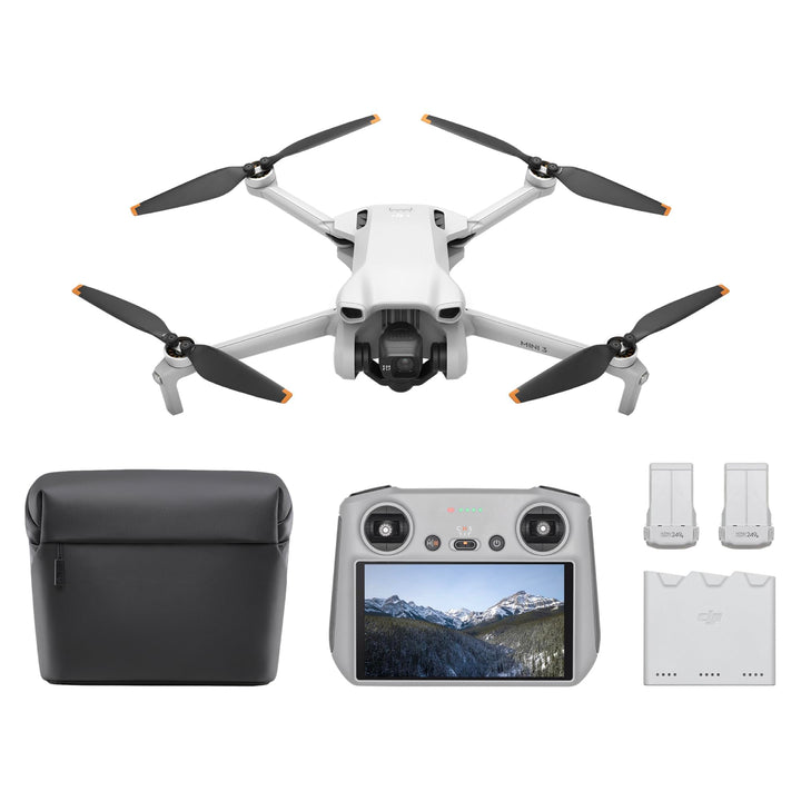 DJI Mini 3 Fly More Combo (DJI RC) – Ultraleichte, Faltbare Mini Drohne mit Kamera 4K HDR, Bis zu 11