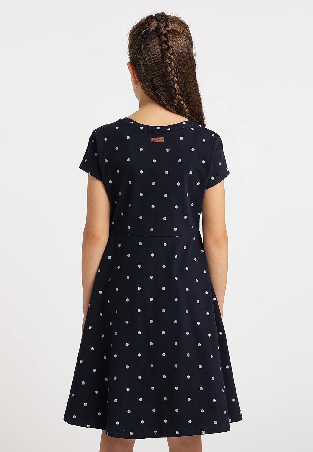 Ragwear Mädchen Kleid GWENDOLINE und GWENDOLINE DOTS Sommerkleid gepunktet und Einfarbig in sommerli