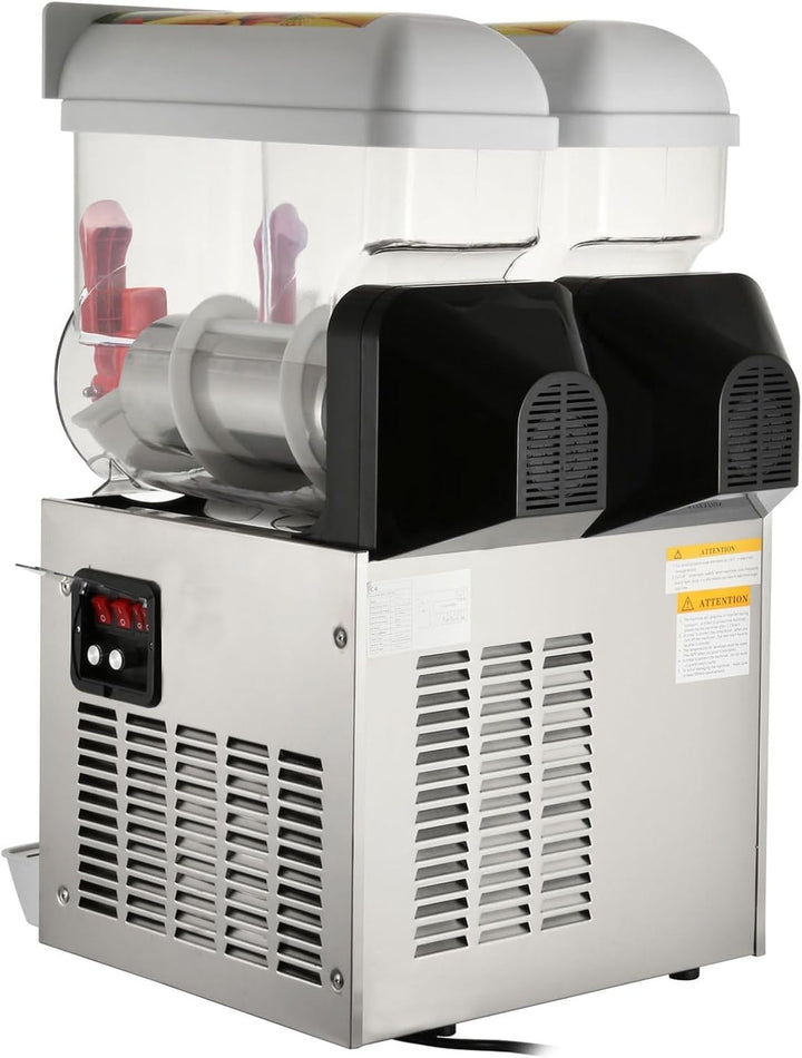 15L x 2 Slushie Maschine mit Fast Cool Kompressor – Gerät zur Zubereitung von Slushies, Margaritas,
