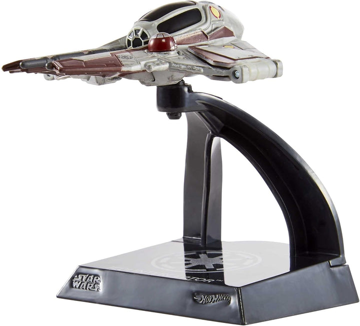 Hot Wheels Star Wars Starships - Raumschiff aus Metall 1/50 - Obi-wan Kenobi's Jedi Interceptor