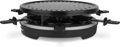 Raclette & Grill für 6 Personen Luga60 Wëasy, abnehmbare Grillplatte, leicht zu reinigen, 6 Pfannen