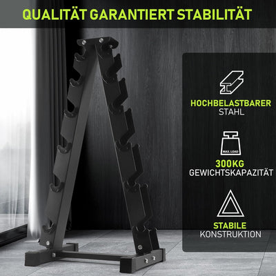 PhysKcal Kurzhantel Rack,Hantelablage für Kurzhanteln, Strapazierfähiger Stah,250kg/300kg Belastbark