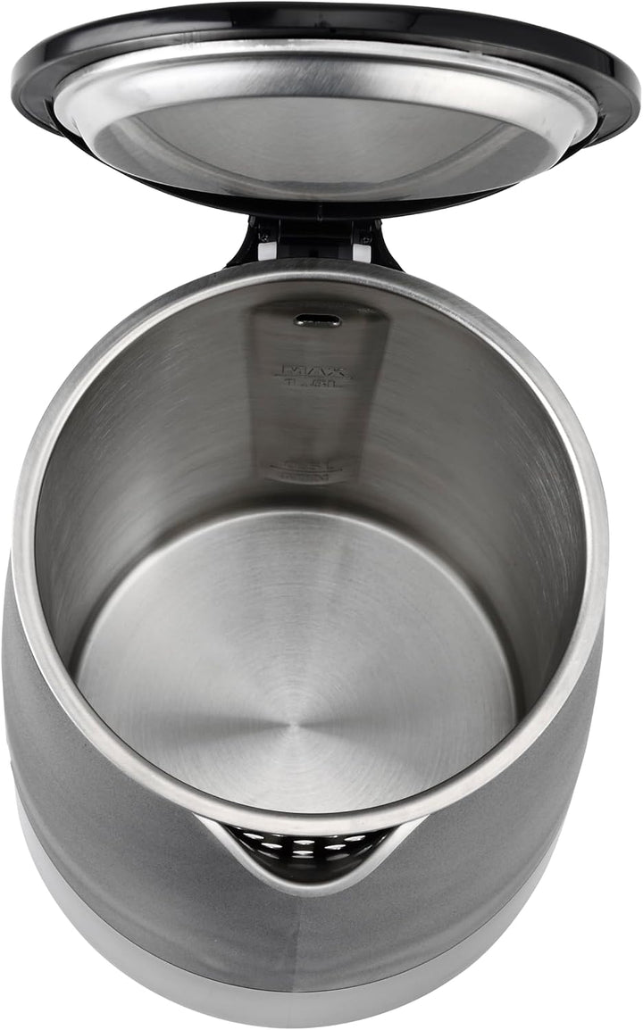 Siberg Wasserkocher Edelstahl 1,7 Liter, doppelwandiger Edelstahl, 2200 Watt, BPA frei, Abschaltauto
