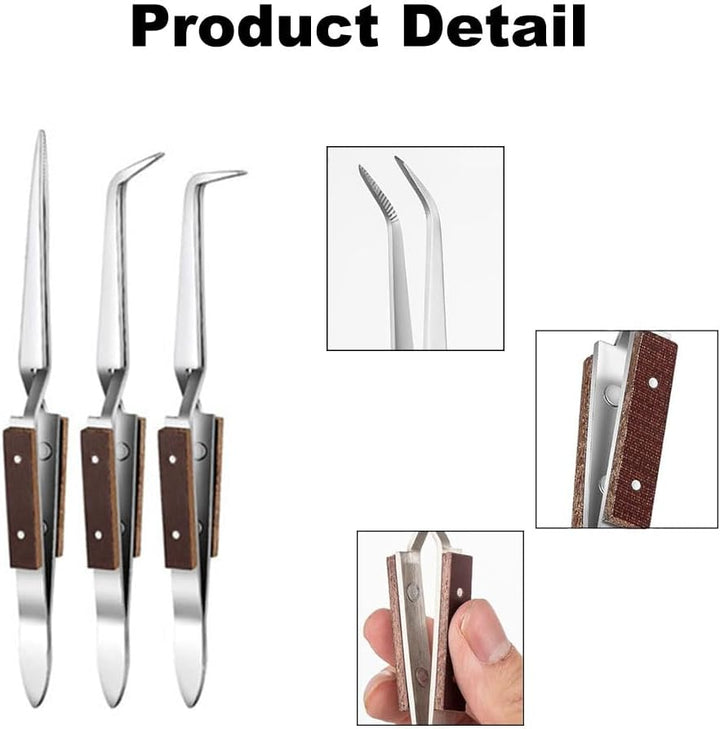 Schmuck-Lötset mit 3 Lötpinzetten, 2 Keramik-Lötplatten, 1 Kupferzange (Stil 2), Silberschmiedebedar