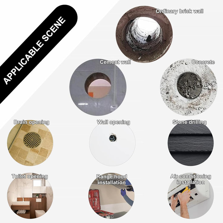 CPROSP 1¼" UNC Diamantbohrkrone, Kernbohrkrone DM 110mm, L 420mm, Kernbohrer für Bohren in in Beton,