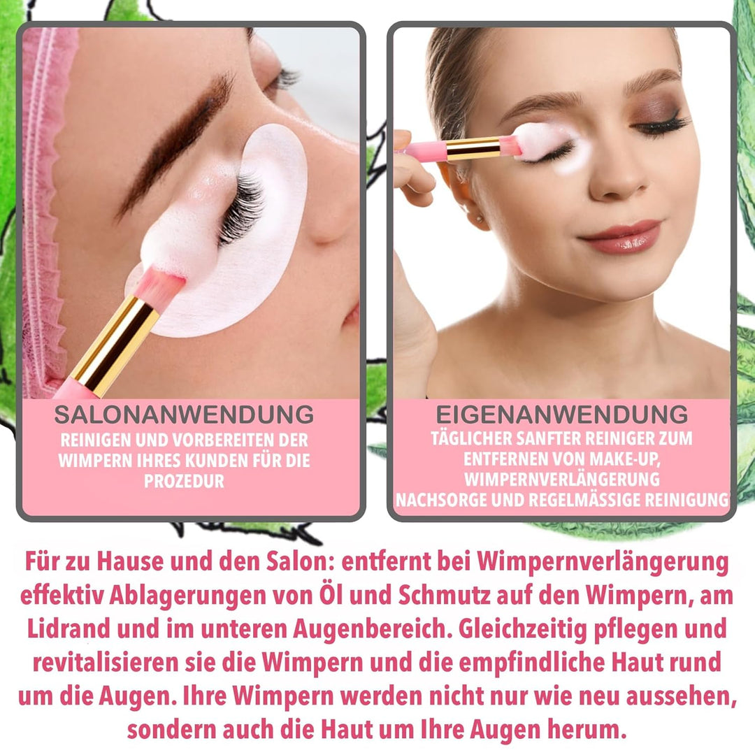 LOVELY Wimpernshampoo für Wimpernverlängerung - Aloe Vera Duft - 50ml | ölfreier Schaumreiniger für