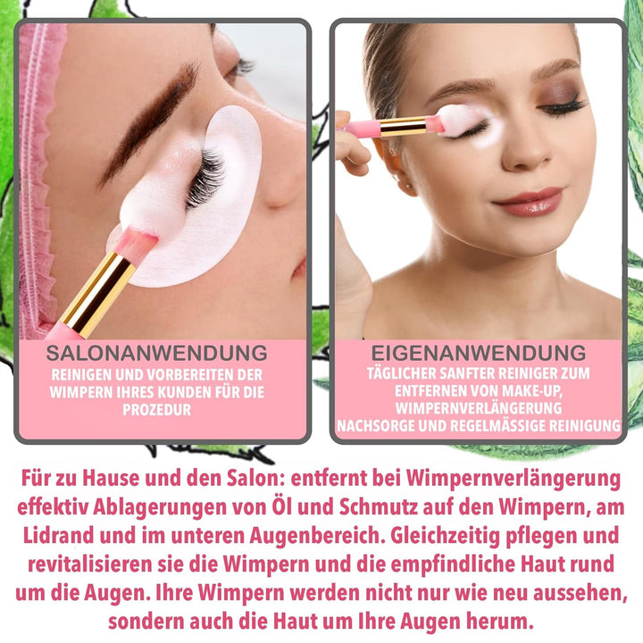LOVELY Wimpernshampoo für Wimpernverlängerung - Aloe Vera Duft - 50ml | ölfreier Schaumreiniger für
