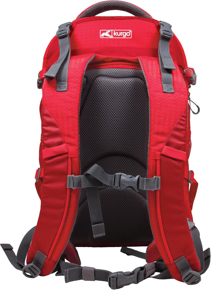Kurgo G-Train Rucksack, Mit integriertem Hundefach, Wasserfester Boden, Mit Flaschenhaltern, Für Hau