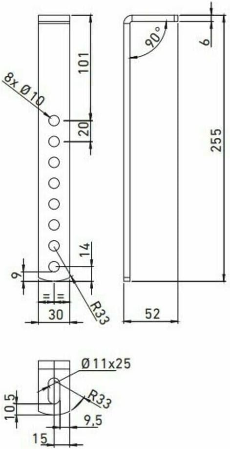 DAKEN Just 1000 LKW Staukasten Werkzeugkasten 1020x500x460mm Staubox 153L Unterbaukasten (Mit Halter