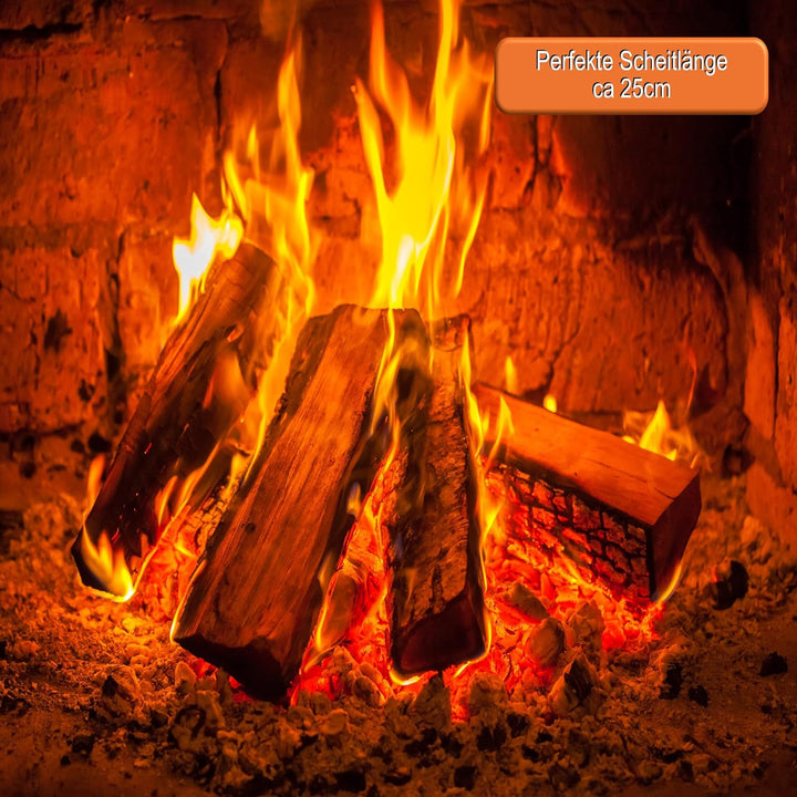 BTT-MHS Brennholz Mischholz(ca. 33cm) 20kg getrocknet Kamin Ofen Stammholz Feuerholz Grillholz 33 cm
