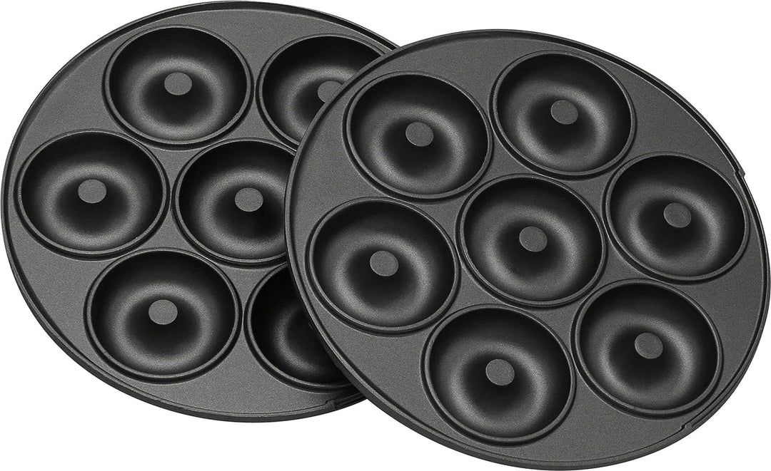 Melissa 16250072 3in1 Donut Muffin und Popcake-Maker 3 auswechselbare Backplatten, Rot Metallic