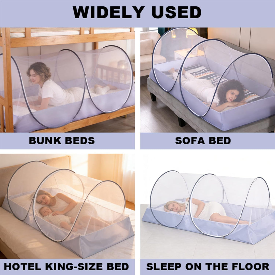 Moskitonetz Bett 200 * 100 * 73cm, Moskitonetz Reise Pop Up, Tragbares Campingzelt, Faltbares Moskit