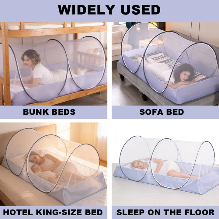 Moskitonetz Bett 200 * 100 * 73cm, Moskitonetz Reise Pop Up, Tragbares Campingzelt, Faltbares Moskit