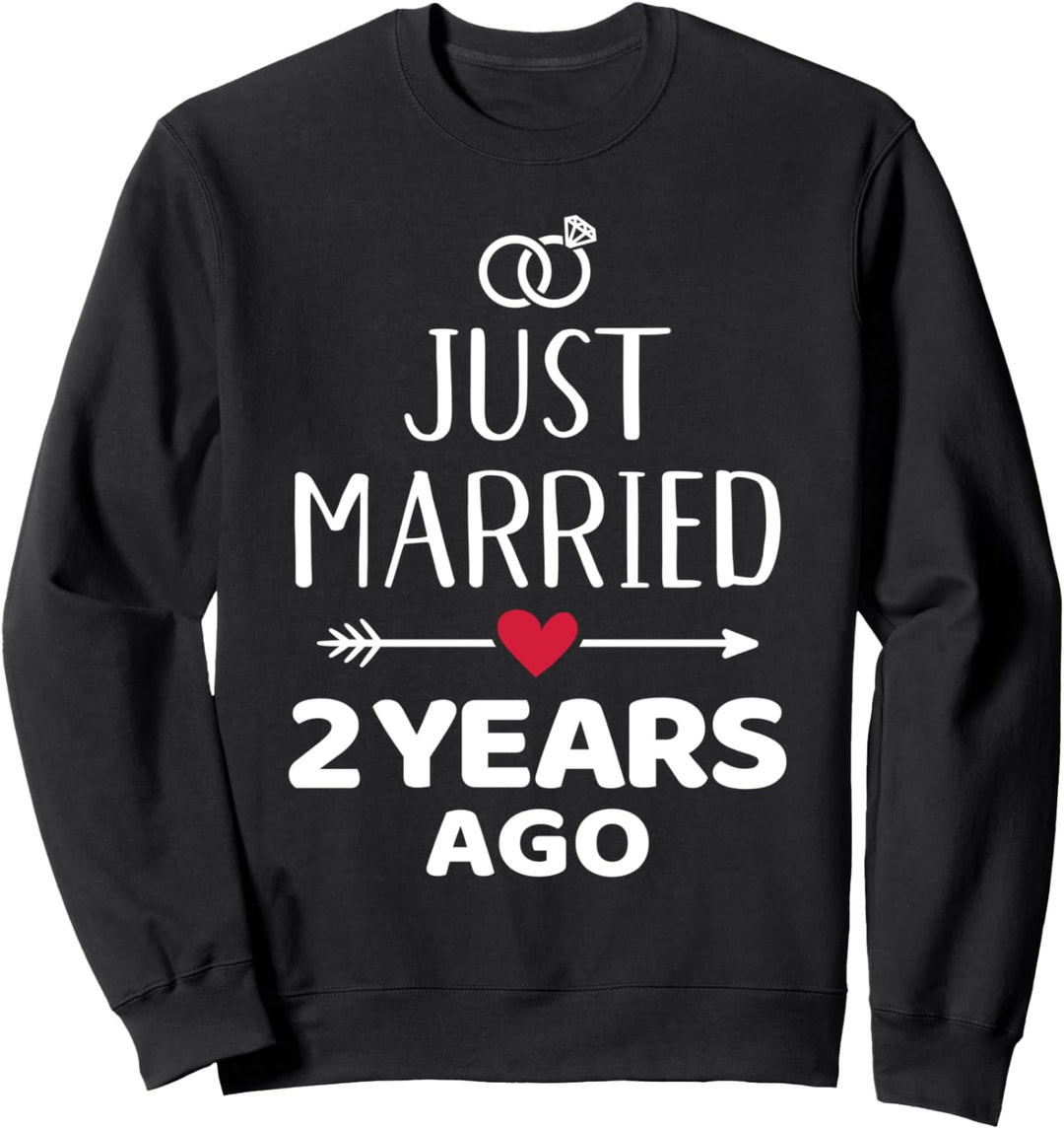 Just married 2. Hochzeitstag Sweatshirt