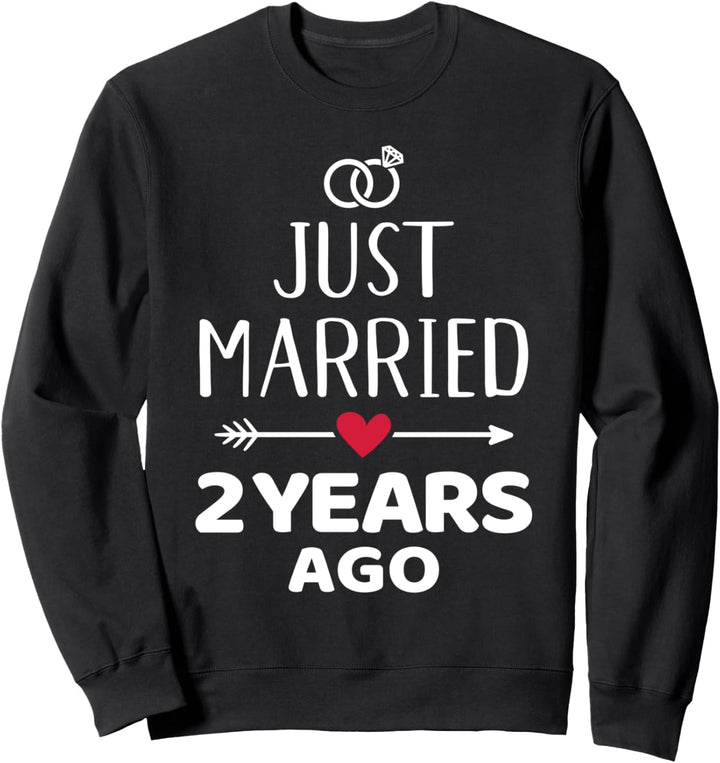 Just married 2. Hochzeitstag Sweatshirt
