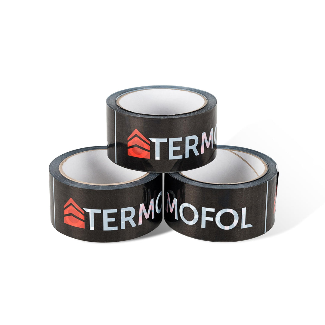Termofol Professionelles Schaumisolierband 5cm x 60m Klebeband zum Verbinden von Isolierungen für Fu