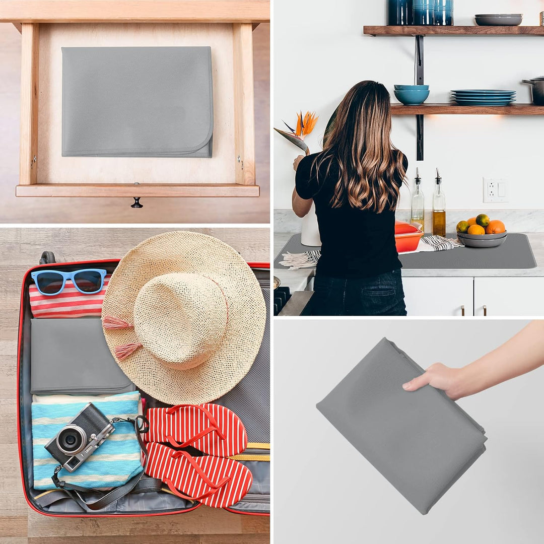 FLASLD Hitzebeständige Matte für Luftfritteuse, feuerfeste Silikonmatten für Küchenarbeitsplatten, A