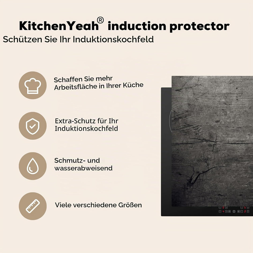 Herdabdeckplatte Einteilig Induktionsmatte Küche Abdeckung Ceranfeld Herd Abdeckplatte Deko Vinyl Ma