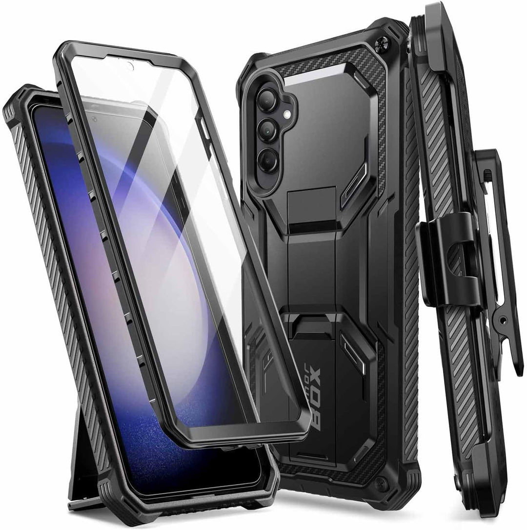 i-Blason Armorbox für Samsung Galaxy S23 FE Hülle mit Eingebautem Displayschutz, Ganzkörper-Schutzhü