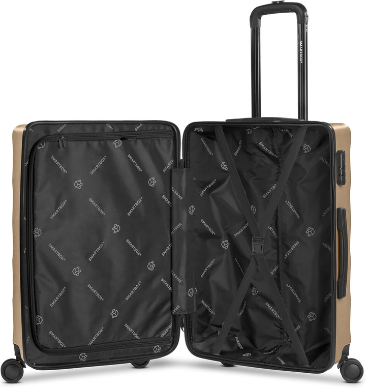 Smartbox Hartschalen Check-in Koffer für Damen &amp; Herren | Mittelgrosser M Trolley 43 x 27 x 65 cm au