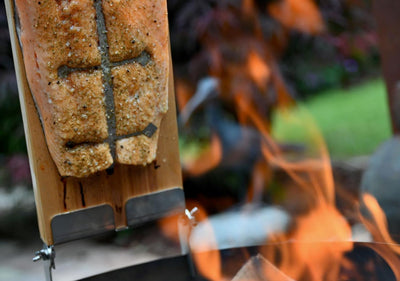 Alles für dein Barbecue! the BBQ shop.de, Flammlachsbrett aus Birkenholz mit Einer Masse von: 50 x 1