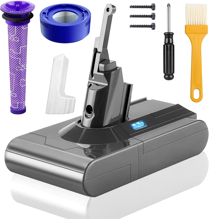 V8 Akku für Dyson, 7200mAh V 8 SV10 Li-ion Ersatzakku für Dyson V8 Absolute/Animal/Fluffy/Motorhead